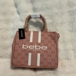 Bebe Blush Mini Bag with White Accents